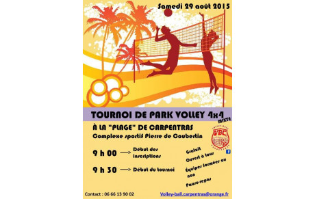 Tournoi de park volley